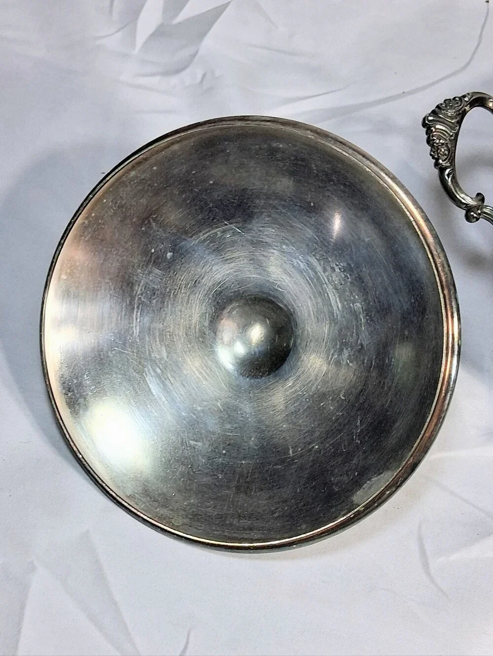 Wallace Silverplate Covered 1950's Covered Casserole or Vegetable Serving Dish